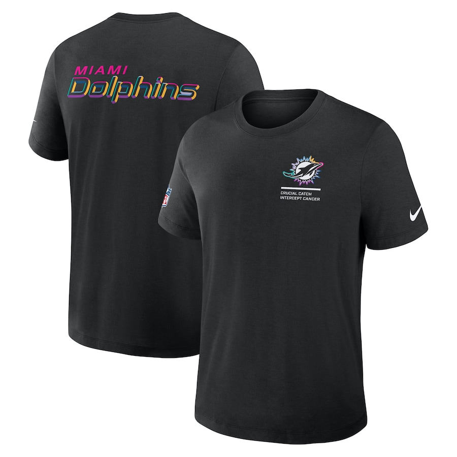 Men Miami Dolphins 3 Nike NFL 2025 T shirt